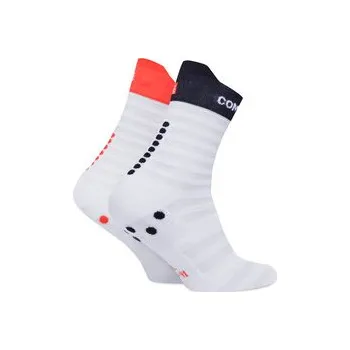 Pánské ponožky Krátké ponožky Compressport Pro Racing Socks v4.0 Ultralight Run Low XU00051B Bílá T2