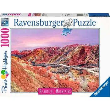 Puzzle RAVENSBURGER Dechberoucí hory: Duhové hory Čína 1000 dílků