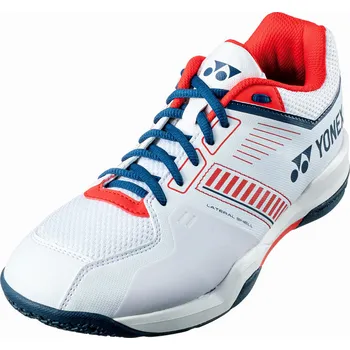 Pánská sálová obuv Pánská sálová obuv Yonex Strider Flow Wide White/Red EUR 44