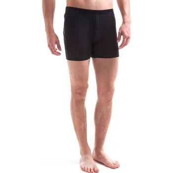 Pánské spodní prádlo Hedvábné pánské boxerky černé Velikost: L