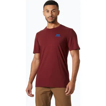 Pánské tričko Pánské tričko Helly Hansen Nord Graphic mars red