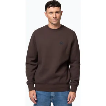 Pánská mikina Pánská mikina Pitbull Small Logo Crewneck dark chocolate