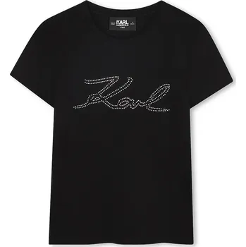 Dětské tričko Karl Lagerfeld černá barva, Z30941 Z30941.156.162 99X, vel. 162
