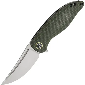 kapesní nůž Petrified Fish PFP06Simum Satin K110 Green Micarta PFP06GRMS