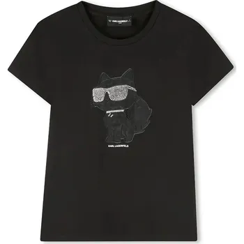 Dívčí tričko Dětské tričko Karl Lagerfeld Z30945.114.150 černá 99X, vel. 138
