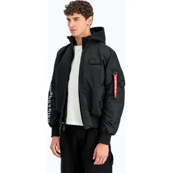 Pánský bomber Pánská bunda Alpha Industries MA-1 D-Tec Sleeve Embroidery Bomber black/reflective
