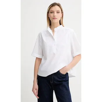 Dámská halenka Bavlněná halenka Marc O'Polo dámská, bílá barva, hladká, 5000006442 00X, vel. XL