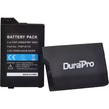 Herní konzole DuraPro Baterie PSP-S110 pro Sony PSP 2. Generace 2400mAh