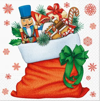 Papírový ubrousek Ubrousky PAW L 33x33cm Bag With Gifts