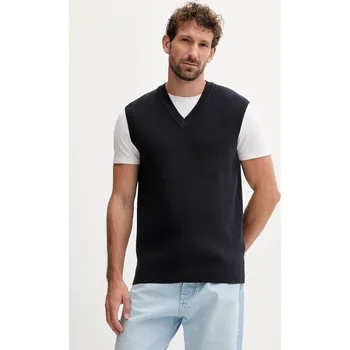 Pánská vesta Bavlněná vesta Lindbergh pánská, tmavomodrá barva, 30-804039 30.804039 59X, vel. XXL