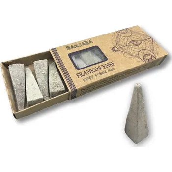 Vonná tyčinka Pyramidové vonné kužely - Kadidlo přírodní, bez chemie, hoření 20-30 min., pryskyřičná vůně