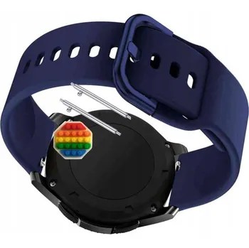 Pouzdro na mobilní telefon Pásek Řemínek pro Coros Pace 2, Silikon, tmavě modrá smyčka, nastavitelný