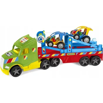 autíčko Magic Truck Basic vozidla buggy, nákladní auto s otočným návěsem Wader 36351