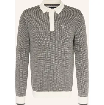 Barbour Pánská Úpletová Polokošile Decton, krémová / šedá, L