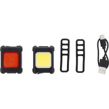 Cyklosvítilna Cobik sada dobíjecích světel na kolo bez potisku bez potisku 5 bez potisku