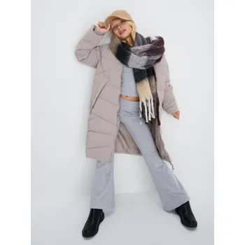 Dívčí bunda Sinsay - Zateplená bunda s kapucí - béžová - 524EZ-08X - 524EZ-08X-140