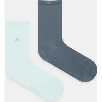 Dámské oblečení Ponožky Calvin Klein 2-pack 701231377 tyrkysová 67X, vel. ONE SIZE