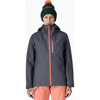Dámská nepromokavá bunda Patagonia Insulated Powder Town smolder blue w / orange peel