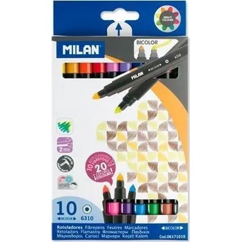 Fixy Profesionální oboustranné popisovače fixy Milan 10 ks