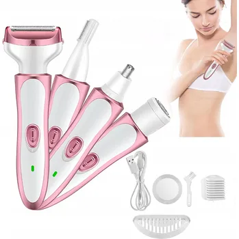 HOLICÍ STROJEK DÁMSKÝ DEPILÁTOR ZASTŘIHOVAČ TĚLA BIKINI NOHOU PODPAŽÍ 4V1 USB