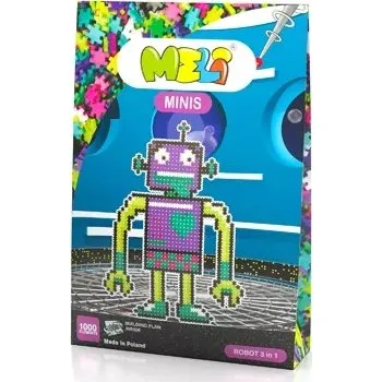 ostatní stavebnice Meli Minis Robot 3v1 Thematic + Stavební plán 50324