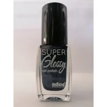 Lak na nehty Ados super lesklý lak na nehty č. 10 grafitový s třpytkami 9 ml