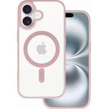 Pouzdro na mobilní telefon Zadní kryt Acrylic Color Magsafe pro iPhone 17 light pink