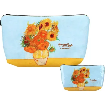 Carmani® Kosmetická taška V. van Gogh Slunečnice (CARMANI) - 22x13.5x1.5 cm