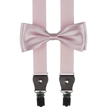 Kšandy Starorůžové pánské kšandy s lesklým motýlkem