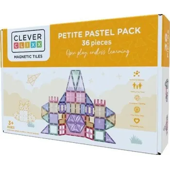 Díl pro stavebnice Cleverclixx Petite Pastel sada 36 ks