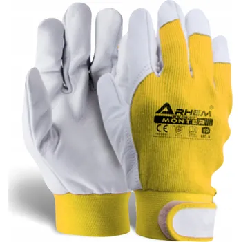 Pracovní rukavice Rukavice Magros Pracovní rukavice BOZP bavlna lícová kozí kůže, velikost 7 - S, 1 pár