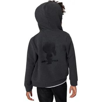 Chlapecká mikina Dětská mikina Karl Lagerfeld Z30645.162.174 šedá 90X, vel. 162