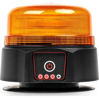 Autoelektronika AMiO Oranžová výstražná blikající lampa bezdrátová maják 12V 24V