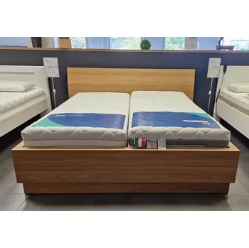 Postel GWdesign Postel Rubi s úložným prostorem - dub D1 180 x 200 cm - výprodej z expozice Moření: D1, Rozměr: 180 x 200 cm