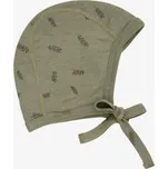 Zavazovací čepička z merino vlny a hedvábí pro děti zelená Fixoni Velikost: 37-40cm (vel 50/56)