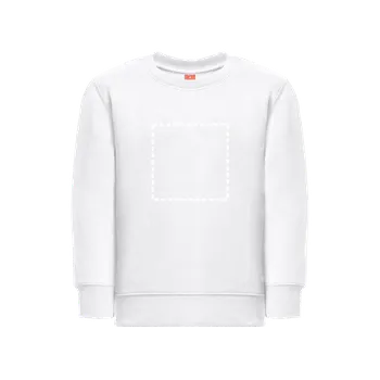 Chlapecká mikina THC DELTA KIDS WH. Dětská mikina 110 Chest, 200 x 200 Sítotisk (textil), 1 barva