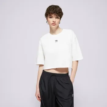 Dámské tričko Adidas Tričko Ess Crop Tee Bílá 40