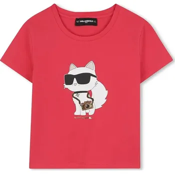 Dívčí tričko Dětské tričko Karl Lagerfeld Z30942.86.108 růžová 38X, vel. 108