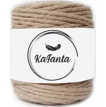 Příze Macrame příze KaFanta 3mm/200m - béžová