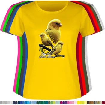 damske-levne-bavlnene-tricko-digitalni-potisk-papousek-andulka Barva: Yellow - žlutá, velikost: 3XL