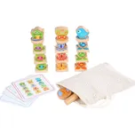 Lucy & Leo - Malí přátelé - dřevěná balanční hra s předlohami 33 dílů