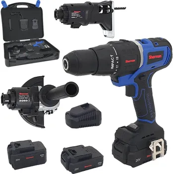 Sada nářadí Aku kombinované nářadí 20V - MT4201 | Sherman Multitool 3v1