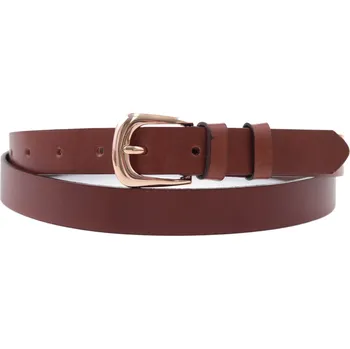 Opasek Dámsky kožený opasek Špongr 2524 koňakově hnědý Velikost = obvod pasu (cm): 75 cm