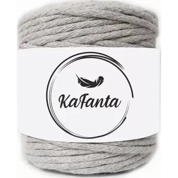 Příze Macrame příze KaFanta 3mm/200m - šedá