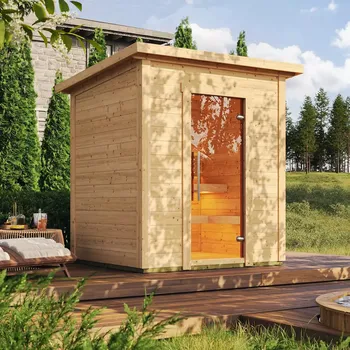 Sauna Exteriérová sauna ze skandinávského smrku - KOPPI - INM-KOPPI