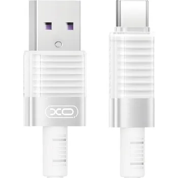 Datový kabel Kabel XO NB282 USB - USB-C 1m 6A bílý