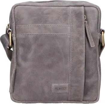 Lagen Pánská kožená taška přes rameno BLC-224-2644 šedá