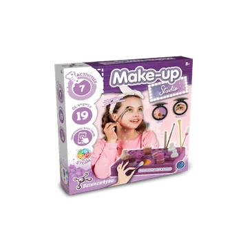 Makeup Studio Kit III. Vzdělávací hra dodáváno s dárkovou taškou z kraftového papíru (100 g/m²) 1 Střed, 60 x 60 NÁLEPKY, 13 barvy