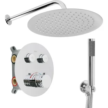 Vodovodní baterie Rea Lungo Diamond, podomítková sprchová souprava s termostatickou baterií + BOX, REA-P6967