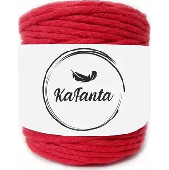 Příze Macrame příze KaFanta 3mm/200m - červená